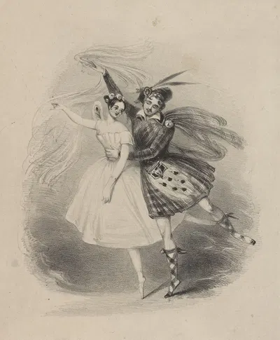 Сильфида by Альфред Эдвард Шалон, 1837 — digital art print download