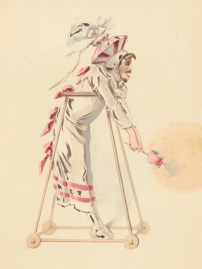 Младенец в Женевьеве Брабантской, балет младенцев by Альфред Гревен, 1875 — digital art print download