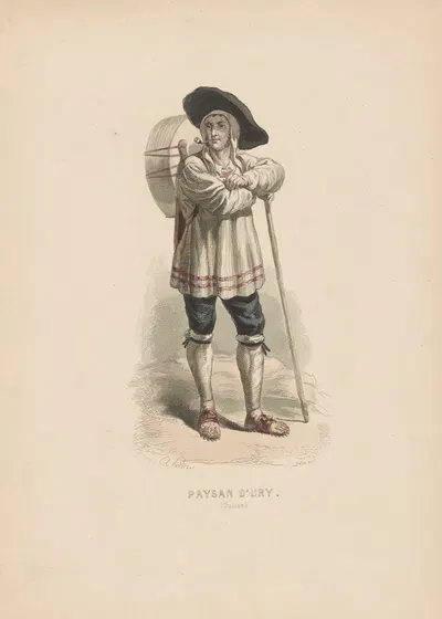 Крестьянин из Ури, Швейцария by Огюст Белен, 1850-1859 — digital art print download