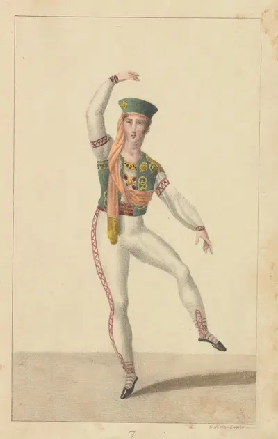 Танцоры в хорватском костюме by Огюст Гарнере, 1820-1829 — digital art print download