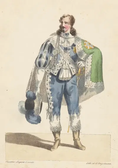 Великий герцог, (Даранкур.) В снегу, Опера комик, (Королевский театр оперы комик) by Августо Визентини, 1820-1829 — digital…