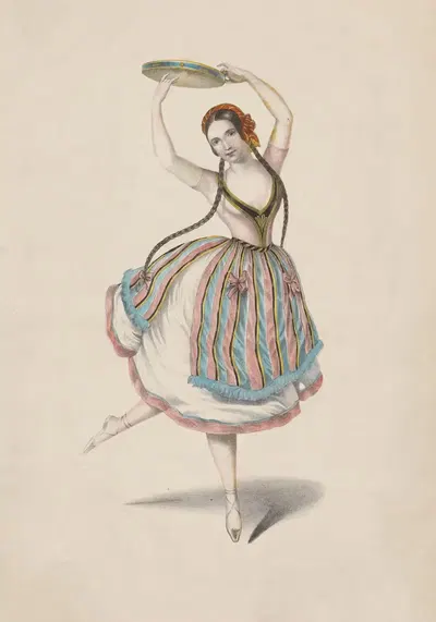 Fanny Cerrito, La fille de marbre, ballet de C. Pugni. L'aldéana valse de Fred. Burgmüller by B. Schott's Söhne, 1840-1849…