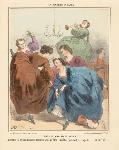 В модном магазине by Шарль Вернье, 1850 — digital art print download