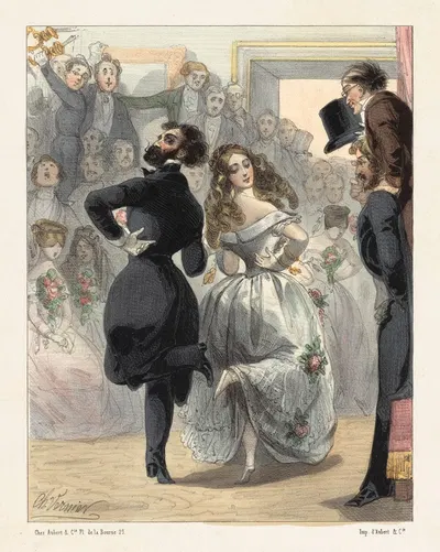 Полька by Шарль Вернье, 1835-1889 — digital art print download