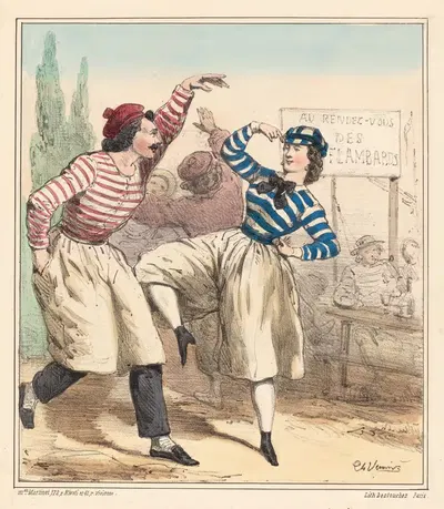 Летние удовольствия by Шарль Вернье, 1850 — digital art print download