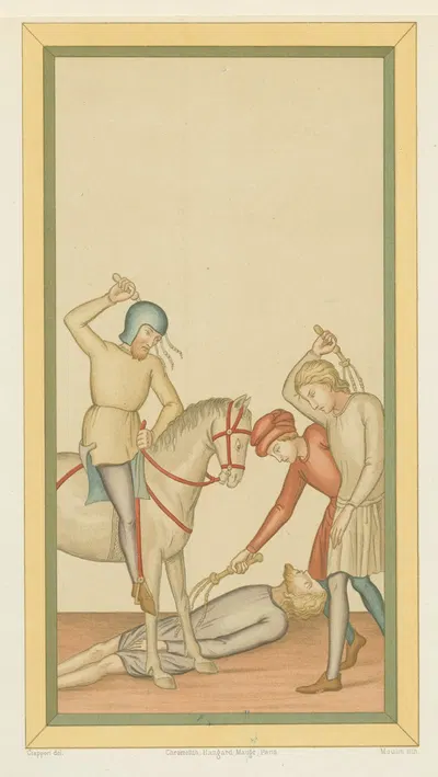 Элиодор, бичуемый by Клавдий Иосиф Чаппори, 1858 — digital art print download