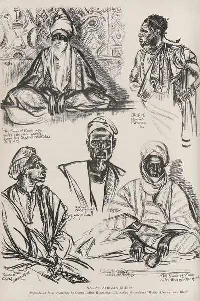 Коренные африканские вожди by Сайрус Лерой Балдридж, 1930 — digital art print download