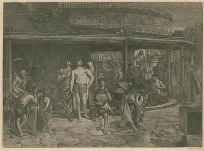 A Roman bath by Émile Lévy, 1889 — digital art print download