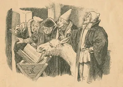 Эйленшпигель, осел и ученые доктора Эрфурта by Евген Климш, 1904 — digital art print download