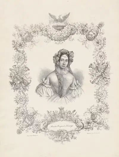 Амалия Бругноли Саменго by Эудженио Н. Пьянта, 1837 — digital art print download