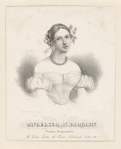 Анджелика Сен-Ромен by Эудженио Н. Пьянта, 1838 — digital art print download