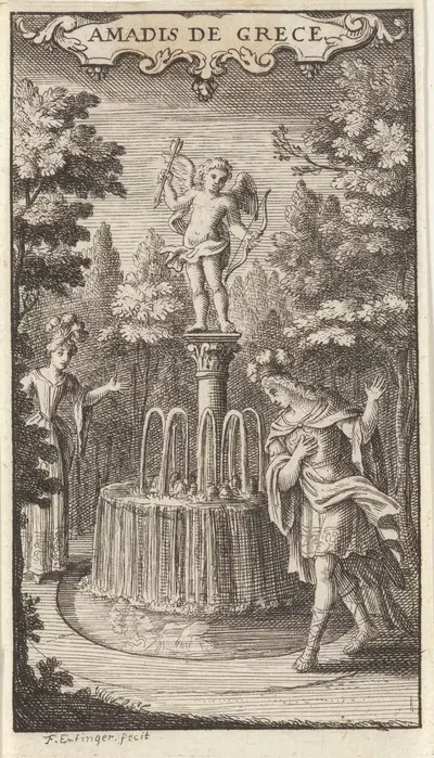 Amadis de Grece by Franz Ertinger, 1703 — digital art print download