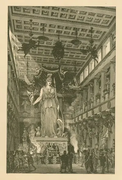 Интерьер Парфенона by Фридрих фон Тирш, 1882 — digital art print download
