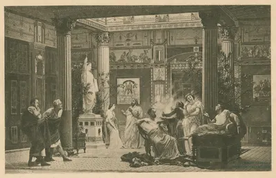 Репетиция 'Игрока на флейте' в доме принца Наполеона by Гюстав Буланже, 1889 — digital art print download