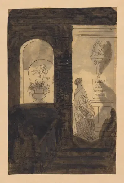 Тень. Мрачный дом by Хаблот Найт Браун, 1835-1882 — digital art print download