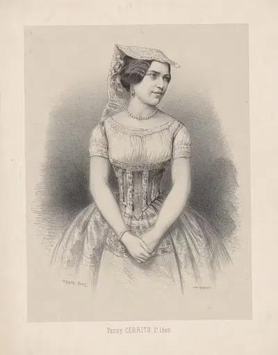 Фанни Серрито Сен-Леон by Анри Эми, 1850 — digital art print download