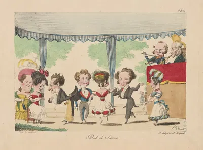 Bal de Sceaux by Hippolyte Lecomte, 1830-1839 — digital art print download