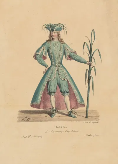 Laval dans le personnage d'un Fleuve by Hippolyte Lecomte, 1821 — digital art print download