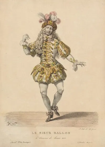 Le Sieur Ballon, 1er danseur de Louis XIV by Hippolyte Lecomte, 1821 — digital art print download