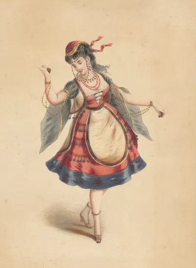 Цыганка by Имп. Лемерсье и Ко, 1820-1879 — digital art print download