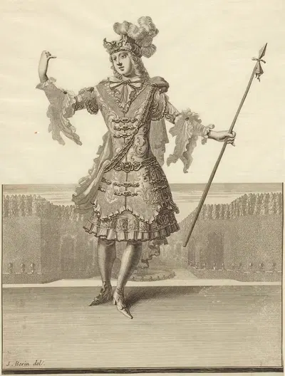Костюм Андимона из балета Триумф любви by Жан Бераен, 1680-1690 — digital art print download