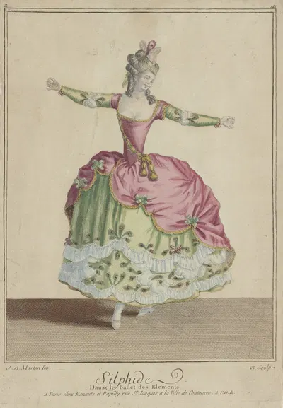 Сильфида в балете элементов by Жан Батист Мартен, 1770-1779 — digital art print download
