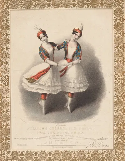 Известные польки Жюльена, № 2, королевская полька by Джон Брандард, 1840-1859 — digital art print download