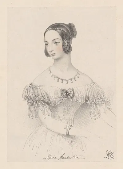 Луиза Фэрброутер by Джон Брандард, 1839-1845 — digital art print download