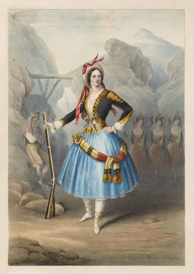 Люсиль Гран в Катарине; или Дочь бандита by Джон Брандард, 1846 — digital art print download