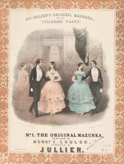 № 1 Оригинальная мазурка Жульена, или вальс Целлариуса by Джон Брандард, 1830-1937 — digital art print download