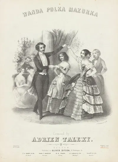 Полка мазурка Ванды by Джон Х. Баффорд и сыновья, 1850-1859 — digital art print download