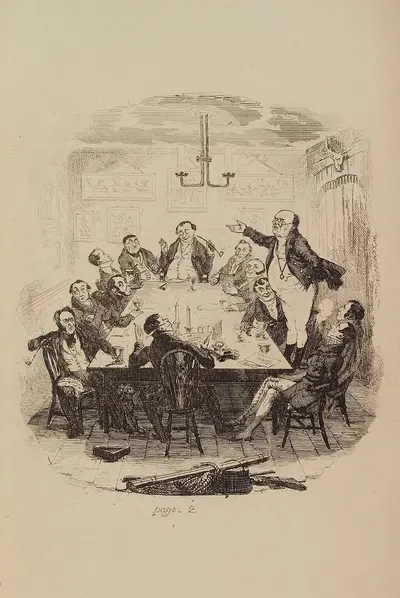 Мистер Пиквик обращается к клубу by Роберт Сеймур, 1836 — digital art print download