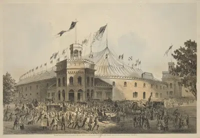 Ипподром by Сарони, Мэйор и Кнапп Лит., 1853 — digital art print download
