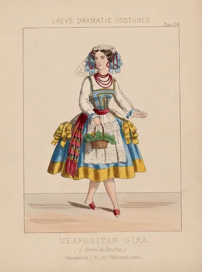 Неаполитанская девушка (Черито в роли Фенеллы) by Томас Хейлс Лейси, 1865 — digital art print download