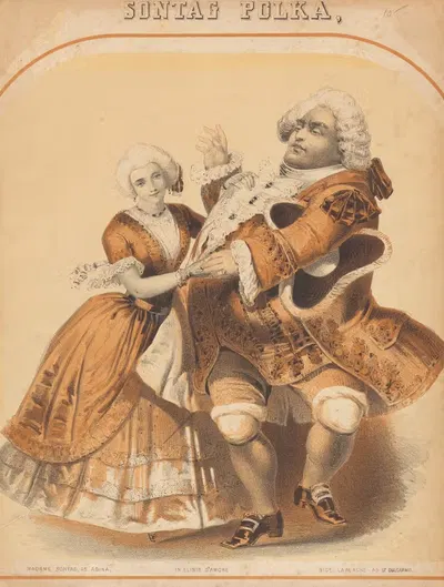 Полька Зонтаг by Уильям Холл и Сын, 1852 — digital art print download
