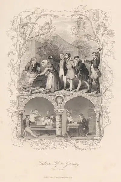 Students' Life in Germany, The Proctor by Albert Henry Payne, 1846 — digital art print download