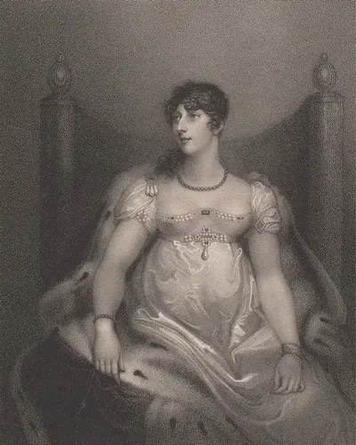 Charlotte Sophia (née Leveson-Gower), Somerset, Duchess of Beaufort by Anne Mee, 1812 — digital art print download