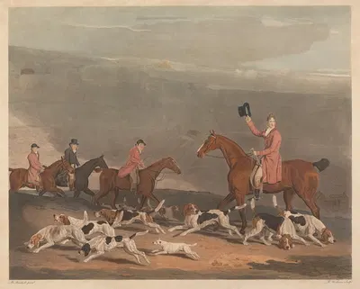 Hare Hunting; Francis Duckenfield Astley Esqr. and his Harriers by Benjamin Marshall, 1810 — digital art print download