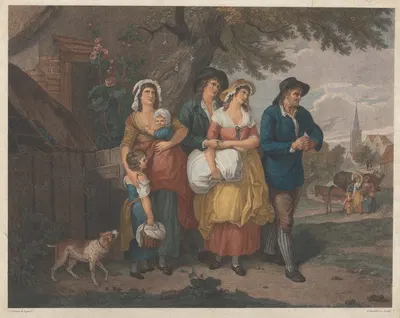 The Deserted Village by Francis Wheatley, 1795 — digital art print download