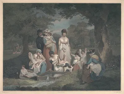 The Dipping Well in Hyde Park by Francis Wheatley, 1802 — digital art print download