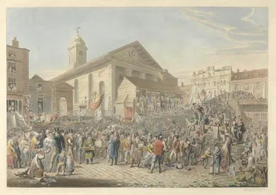Представление выборов членов парламента для Вестминстера 1820 by Джордж Иоганн Шарф, 1820 — digital art print download