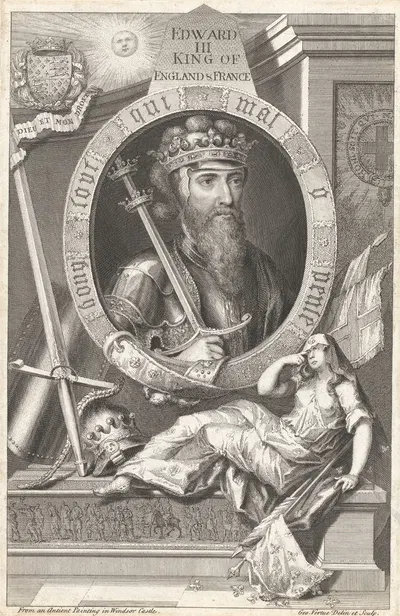 Эдвард III, король Англии и Франции by Джордж Вертю, 1732 — digital art print download