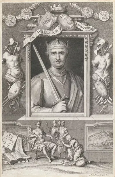 King William the Conquerer by George Vertue, 1745 — digital art print download