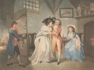Амелия, удивляющая своего мужа и мисс Мэтьюс by Генри Синглтон, 1790 — digital art print download