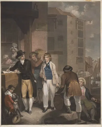 Промышленность и экономика by Генри Синглтон, 1794 — digital art print download