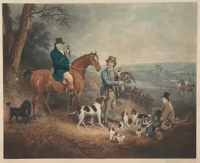 Малкольм Флеминг из Барохана 1745-1811. Соколиная охота... by Джеймс Хоу, 1834 — digital art print download