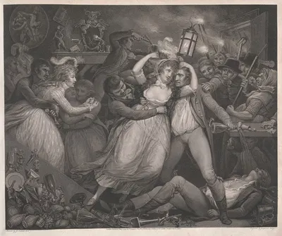 Развратное веселье с ее подругами by Джеймс Норткот, 1797 — digital art print download