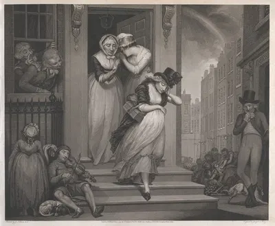 Развратница, выгнанная за неподобающее поведение by Джеймс Норткот, 1797 — digital art print download