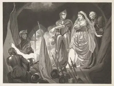 Генрих VI, Часть I; Акт II, Сцена III, Замок графини Оверни by Джон Опий, 1803 — digital art print download