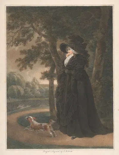 A Widow – Une Veuve by John Raphael Smith, 1791 — digital art print download